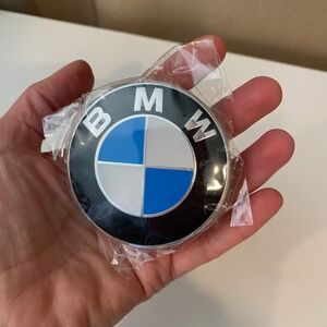 BMW 3" Hubcap Center Wheel Caps Emblem Badge PA6-MX GF30 Italy OEM